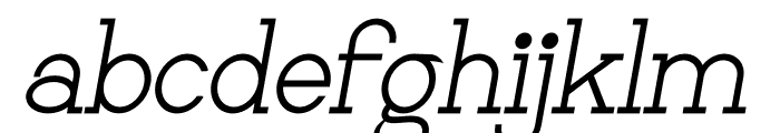 Victorela Italic Font LOWERCASE
