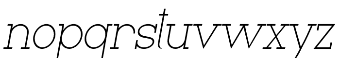 Victorela Light Italic Font LOWERCASE