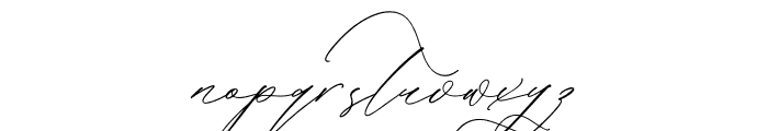 Victoria Cordeline Italic Font LOWERCASE