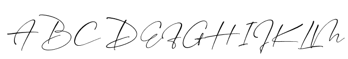 Victoria Signate Italic Font UPPERCASE