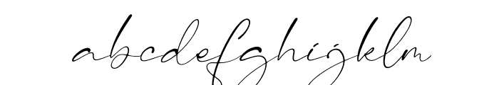 Victoria Signate Italic Font LOWERCASE