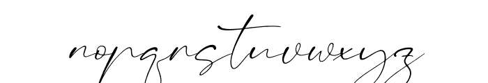 Victoria Signate Italic Font LOWERCASE