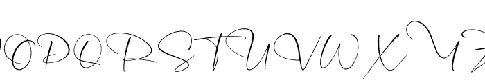 Victoria Signate Font UPPERCASE