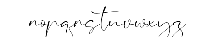 Victoria Signate Font LOWERCASE