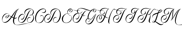 VictoriaRogers-Slanted Font UPPERCASE