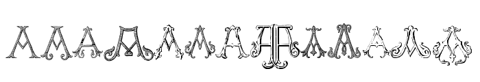 Victorian Alphabets A Regular Font LOWERCASE