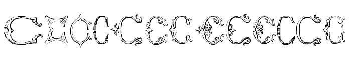 Victorian Alphabets C Regular Font UPPERCASE