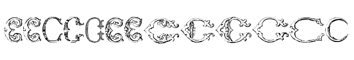 Victorian Alphabets C Regular Font LOWERCASE