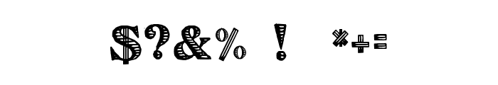 Victorian Alphabets Five Regular Font OTHER CHARS