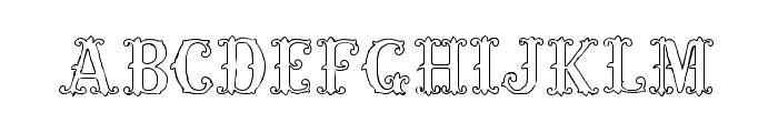 Victorian Alphabets Five Regular Font LOWERCASE