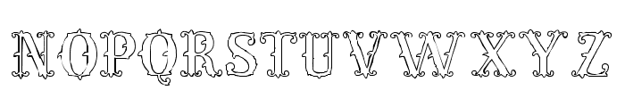 Victorian Alphabets Five Regular Font LOWERCASE
