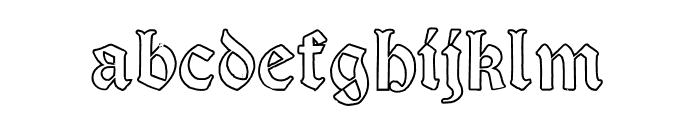 Victorian Alphabets Four Regular Font LOWERCASE