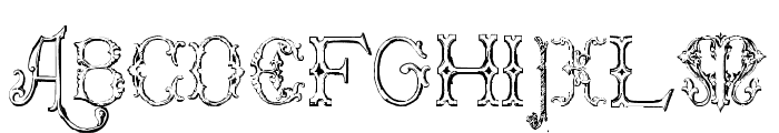 Victorian Alphabets Seven Regular Font UPPERCASE