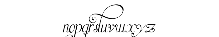 Victorian Alphabets Seven Regular Font LOWERCASE