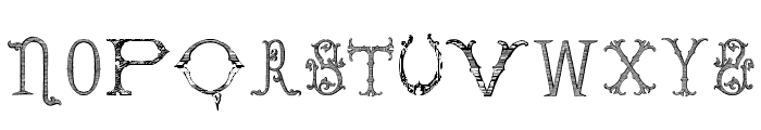 Victorian Alphabets Six Regular Font UPPERCASE