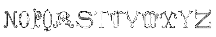 Victorian Alphabets Three Regular Font UPPERCASE