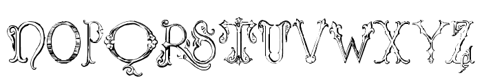 Victorian Alphabets Two Regular Font UPPERCASE