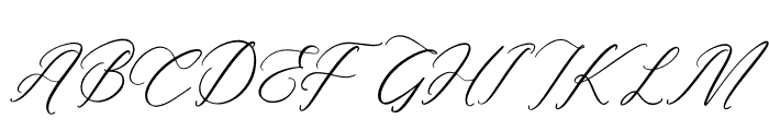 Victorian Heritage Italic Font UPPERCASE