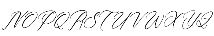 Victorian Heritage Italic Font UPPERCASE