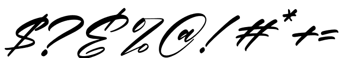 Victorian Italic Font OTHER CHARS