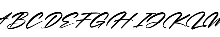 Victorian Italic Font UPPERCASE