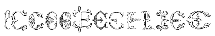 VictorianAlphabetsE-Regular Font LOWERCASE