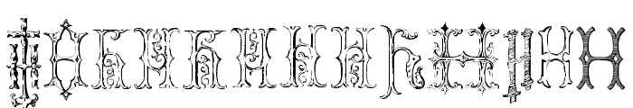 VictorianAlphabetsH-Regular Font UPPERCASE