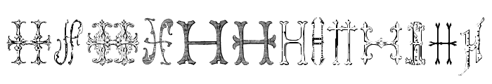 VictorianAlphabetsH-Regular Font LOWERCASE