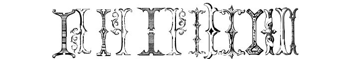 VictorianAlphabetsI-Regular Font UPPERCASE