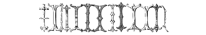 VictorianAlphabetsI-Regular Font LOWERCASE