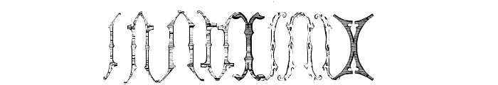 VictorianAlphabetsI-Regular Font LOWERCASE