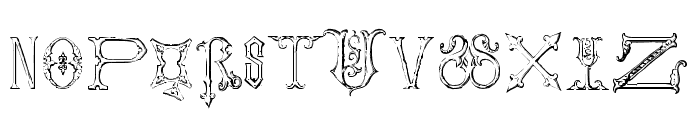 VictorianAlphabetsNine-Regular Font UPPERCASE