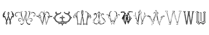 VictorianAlphabetsW-Regular Font UPPERCASE