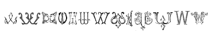 VictorianAlphabetsW-Regular Font LOWERCASE