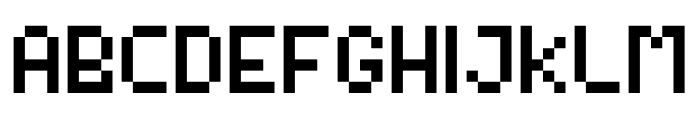 Video Game Font Regular Font UPPERCASE