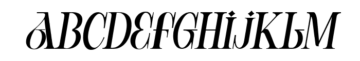 Vienna Semi Bold Oblique Font LOWERCASE
