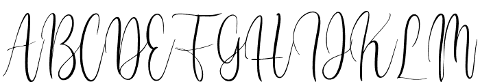 VignetteCursive Font UPPERCASE