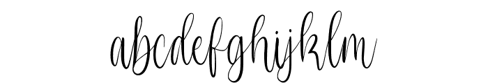 VignetteCursive Font LOWERCASE