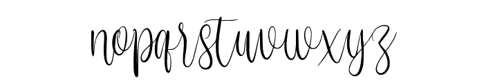 VignetteCursive Font LOWERCASE