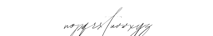 Vilamerca Signature Regular Font LOWERCASE