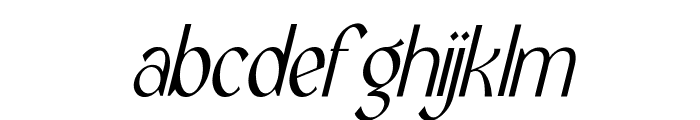 Villages light italic Font LOWERCASE