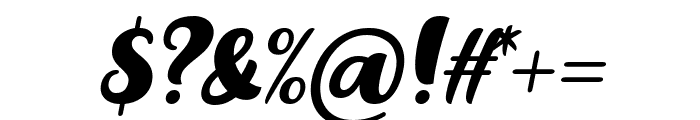Vinca Italic Font OTHER CHARS