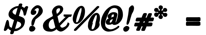VineStreet Italic Bold 100 Font OTHER CHARS