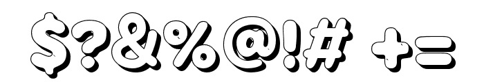 Vineline Bubble 3D Shadow Font OTHER CHARS