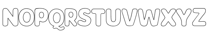Vineline Bubble Outline Font UPPERCASE