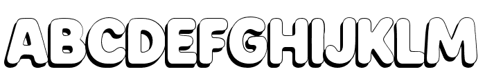 Vineline Bubble Shadow L Font UPPERCASE
