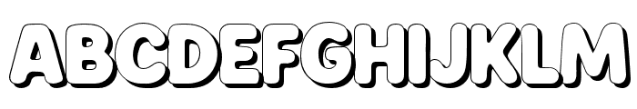 Vineline Bubble Shadow R Font UPPERCASE