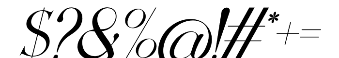 Vinelofi Italic Font OTHER CHARS