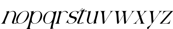 Vinelofi Italic Font LOWERCASE