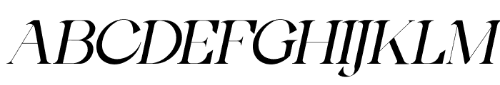 Vintage Archivolt Medium Italic Font UPPERCASE